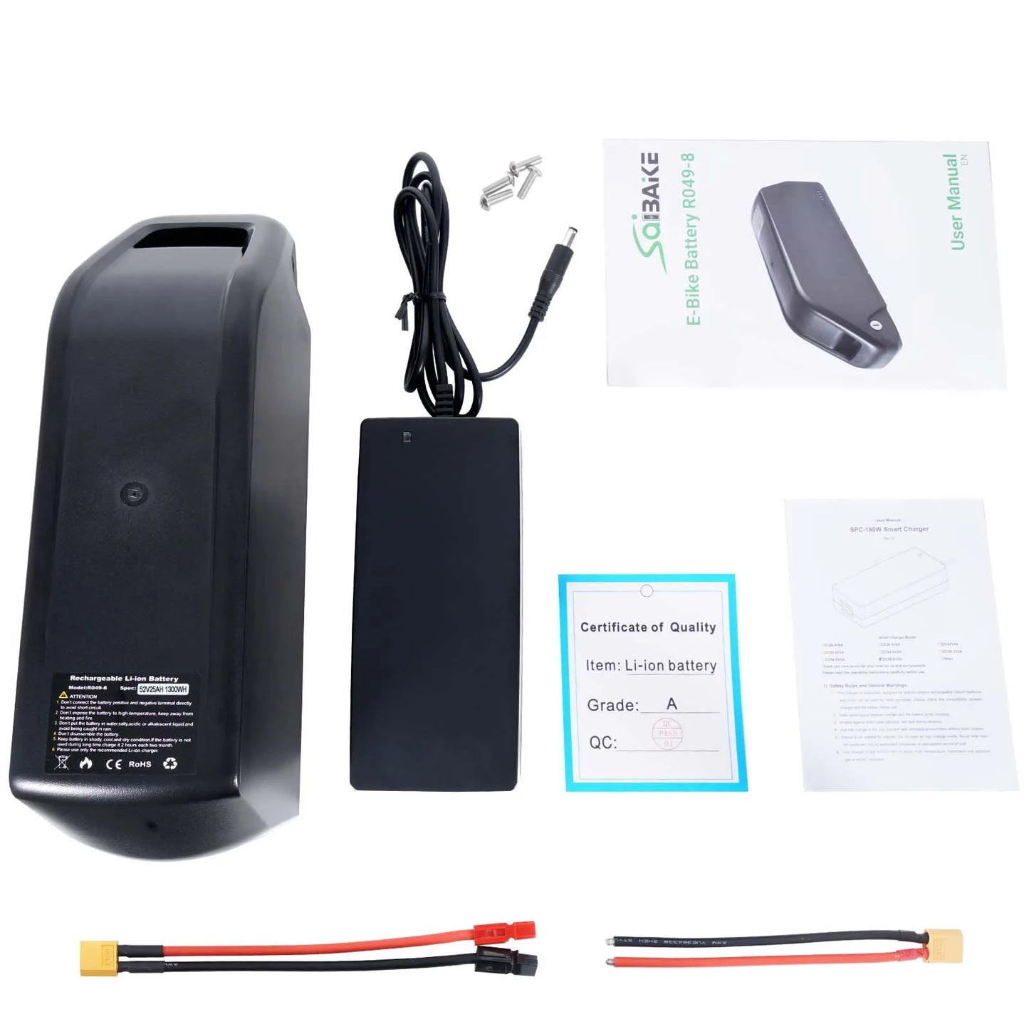 Saibaike 48 V 25 Ah E-Bike Akku – 40 A BMS