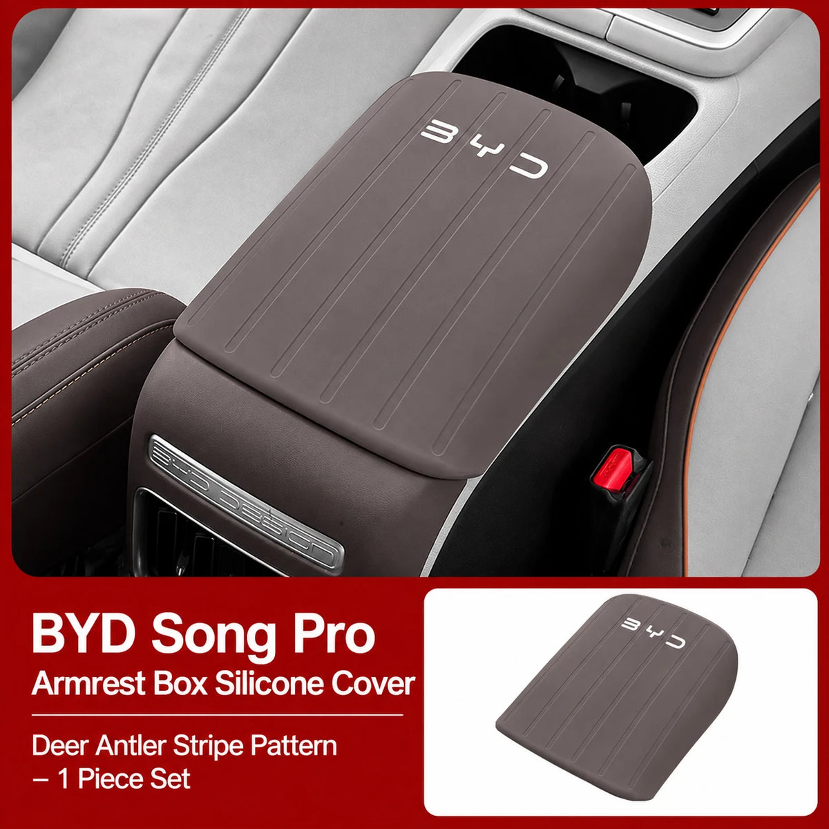 Housse d'accoudoir en silicone pour BYD Song Pro DM-i / Sealion 5