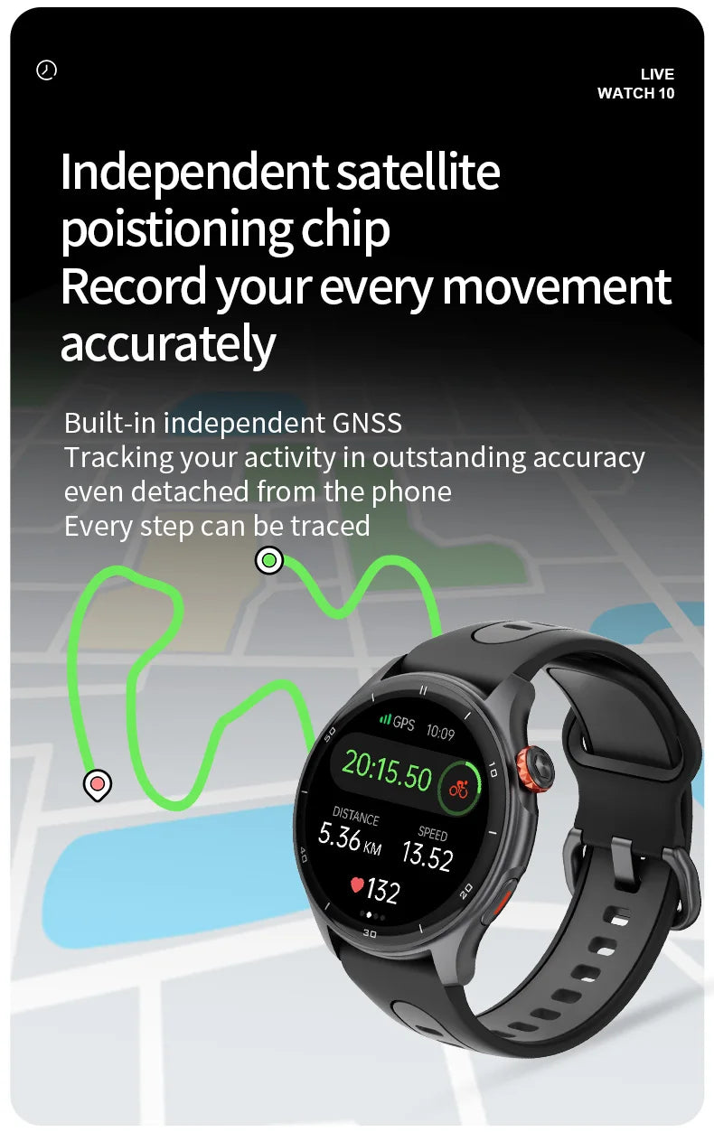 Montre connectée GPS iGPSPORT LW10 avec écran AMOLED