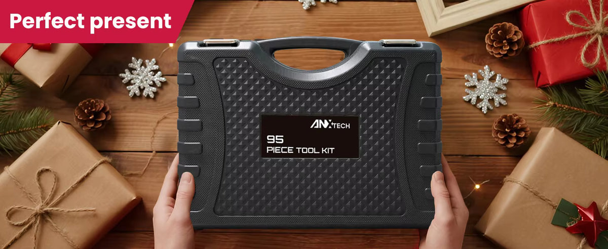 95-Piece CR-V Steel Socket Wrench Set with 1/4-Inch & 1/2-Inch Drives