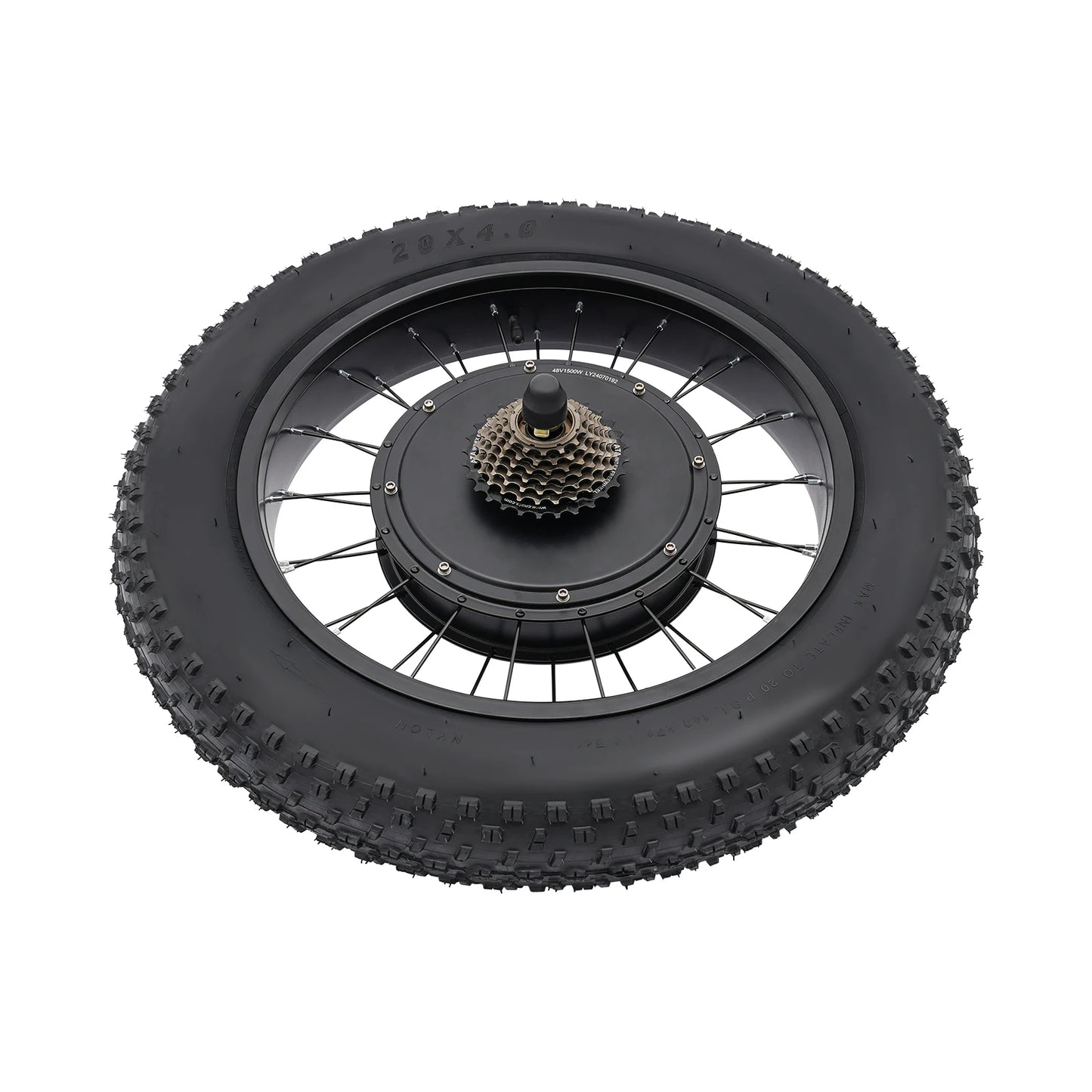48V 1500W Snow E-Bike Rear Wheel Conversion Kit – Wide Tyre Hub Motor + LCD Display