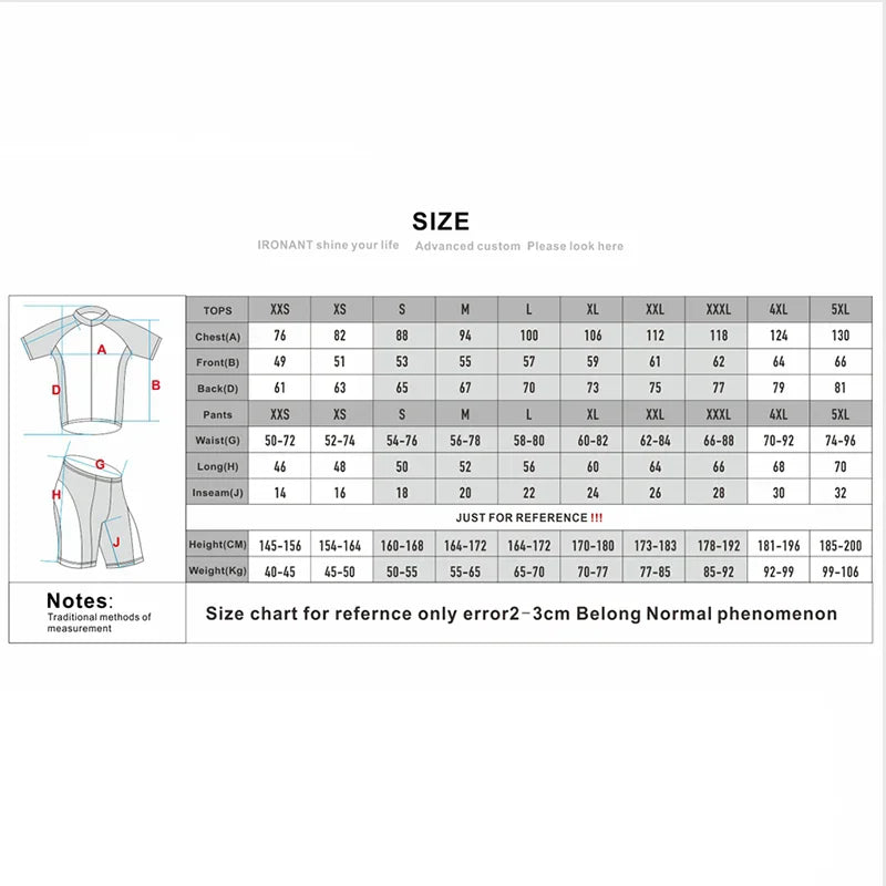 Men's Short Sleeve Cycling Jersey with Full Zip & Rear Pockets for Road & MTB