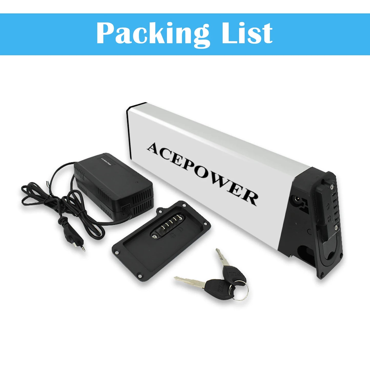 ACEBEI-POWER DCH-009 48V E-bike Battery - 13A/16Ah/17Ah/17.5Ah
