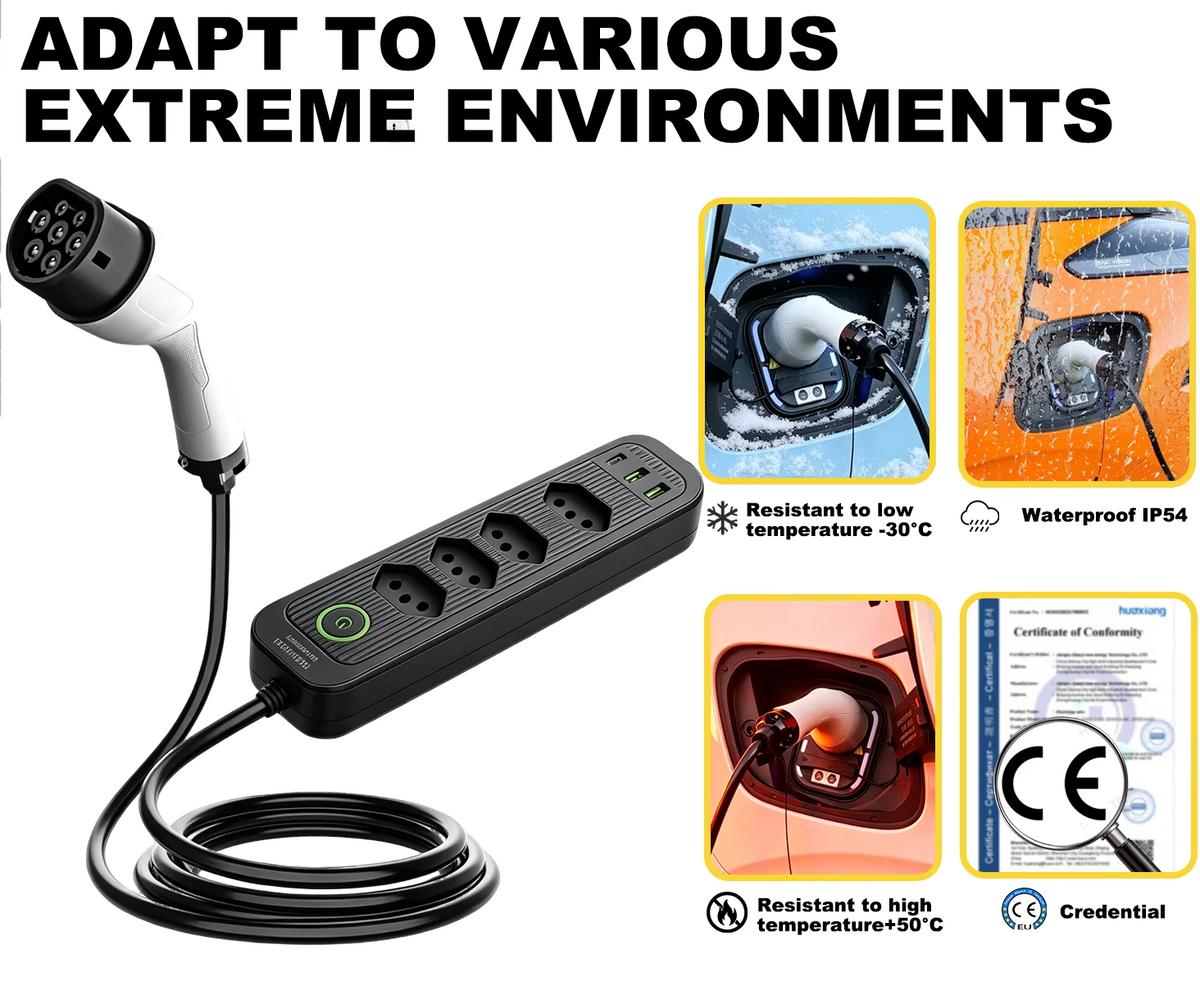 Type 2 V2L Discharge Adapter 16A 3.5kW