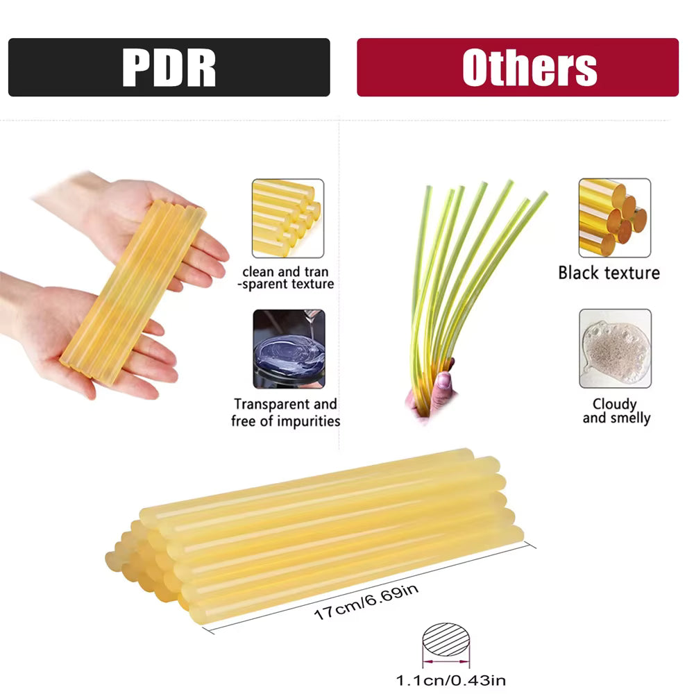 Paintless Dent Repair Kit with T-Bar & Slide Hammer