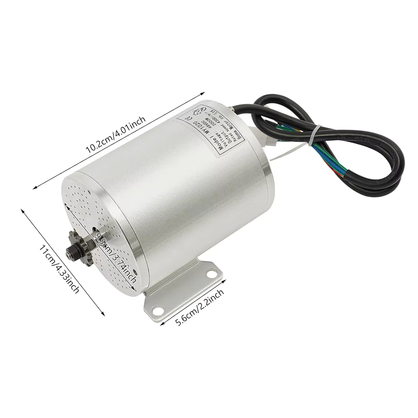 48VDC Elektrofahrrad-Umrüstsatz, kompatibel mit Razor MX650, bürstenloser Motor-Kit mit Controller - professionelles Upgrade-Kit
