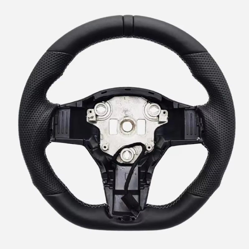 Heated Sport Leather Steering Wheel for Tesla Model 3 / Model Y