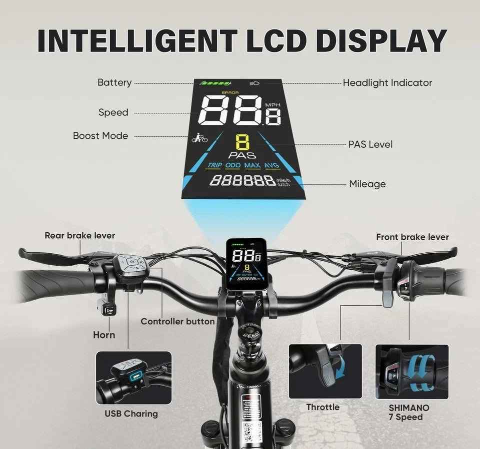 SAMEBIKE RS-A01 Pro-T Urban E-Bike