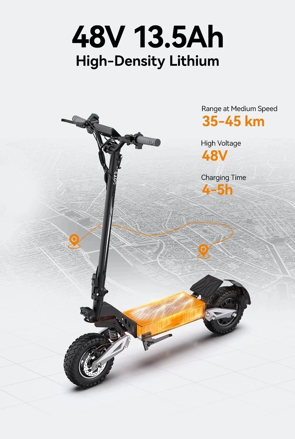 OOTD T10 klappbarer Elektroroller