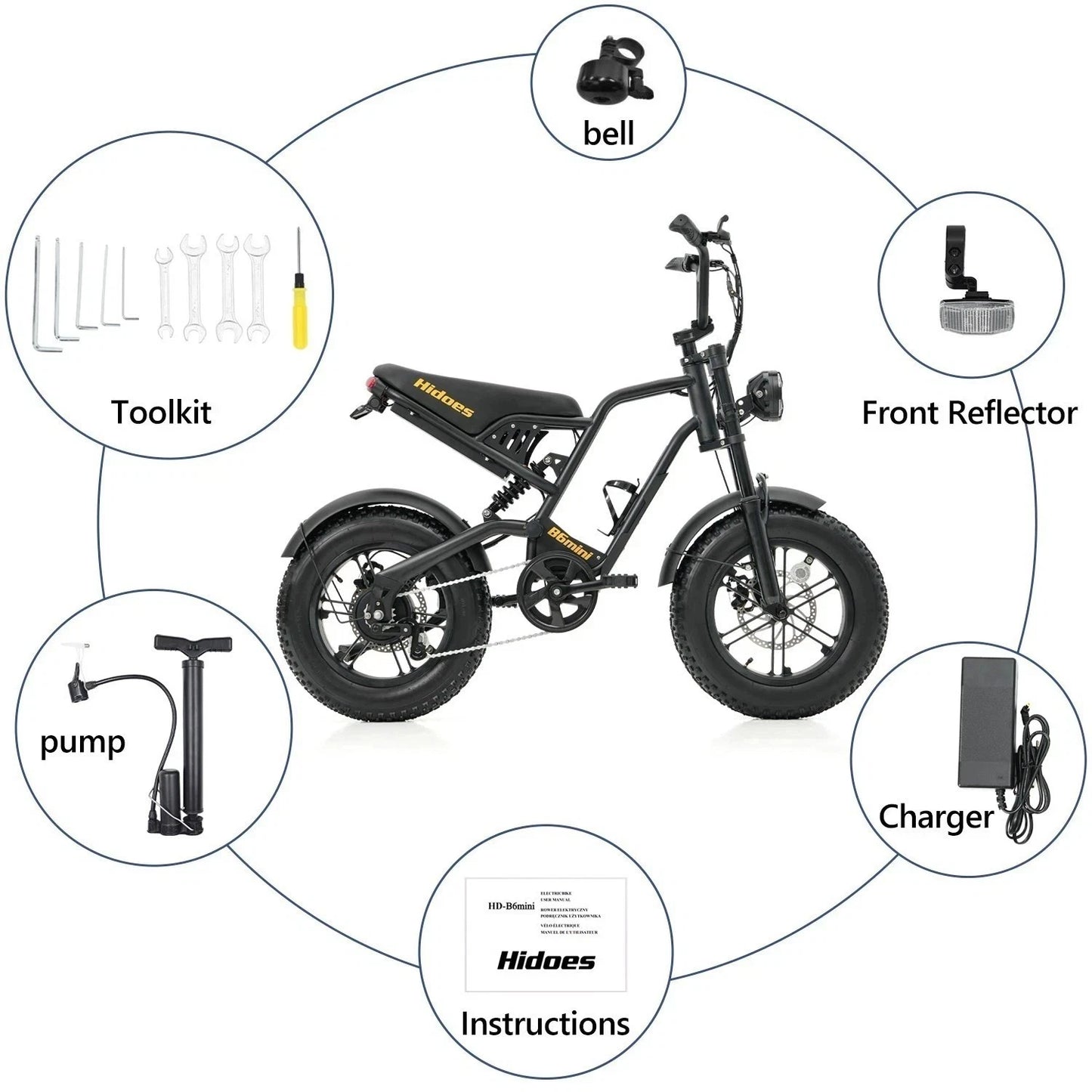 HIDOES B6 Mini-Elektrofahrrad
