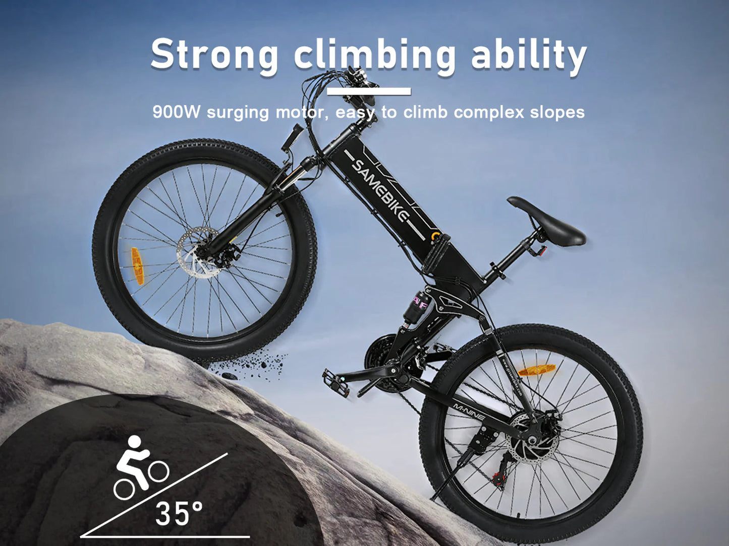 SAMEBIKE LO26-II-YD Klappbares elektrisches Mountainbike
