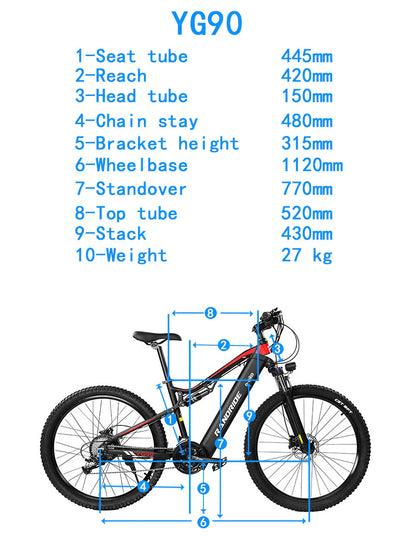 RANDRIDE YG90B Elektrisches Mountainbike
