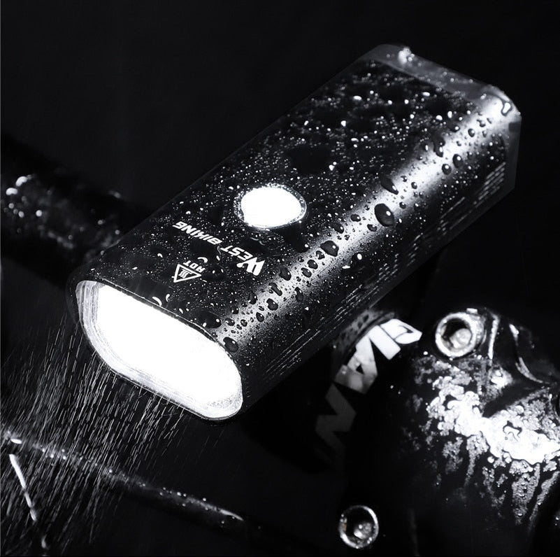 WEST BIKING USB wiederaufladbares LED-Fahrradlicht