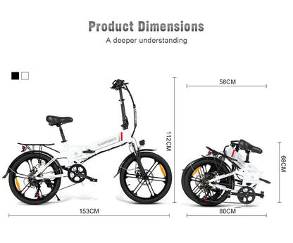 SAMEBIKE 20LVXD30-II Faltbares Elektrofahrrad