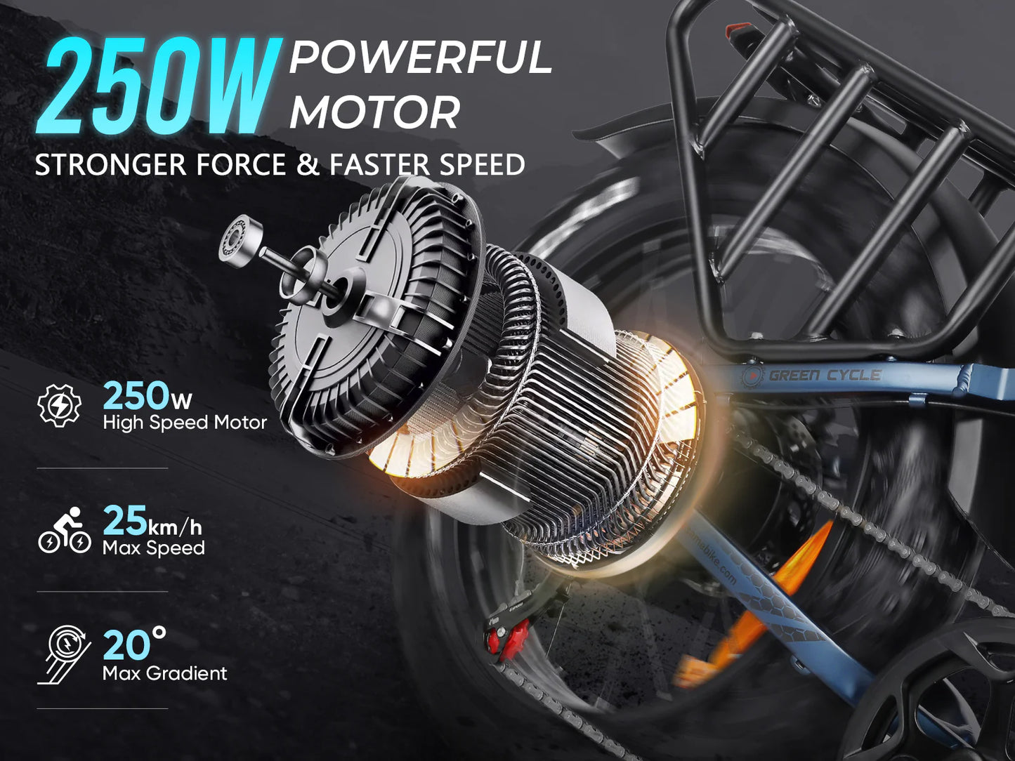 SAMEBIKE RS-A02 Pro Fat Tire Klappbares E-Bike