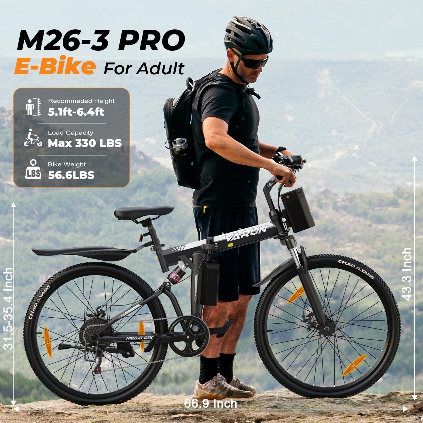 VARUN M26-3 Pro Klapp-E-Bike