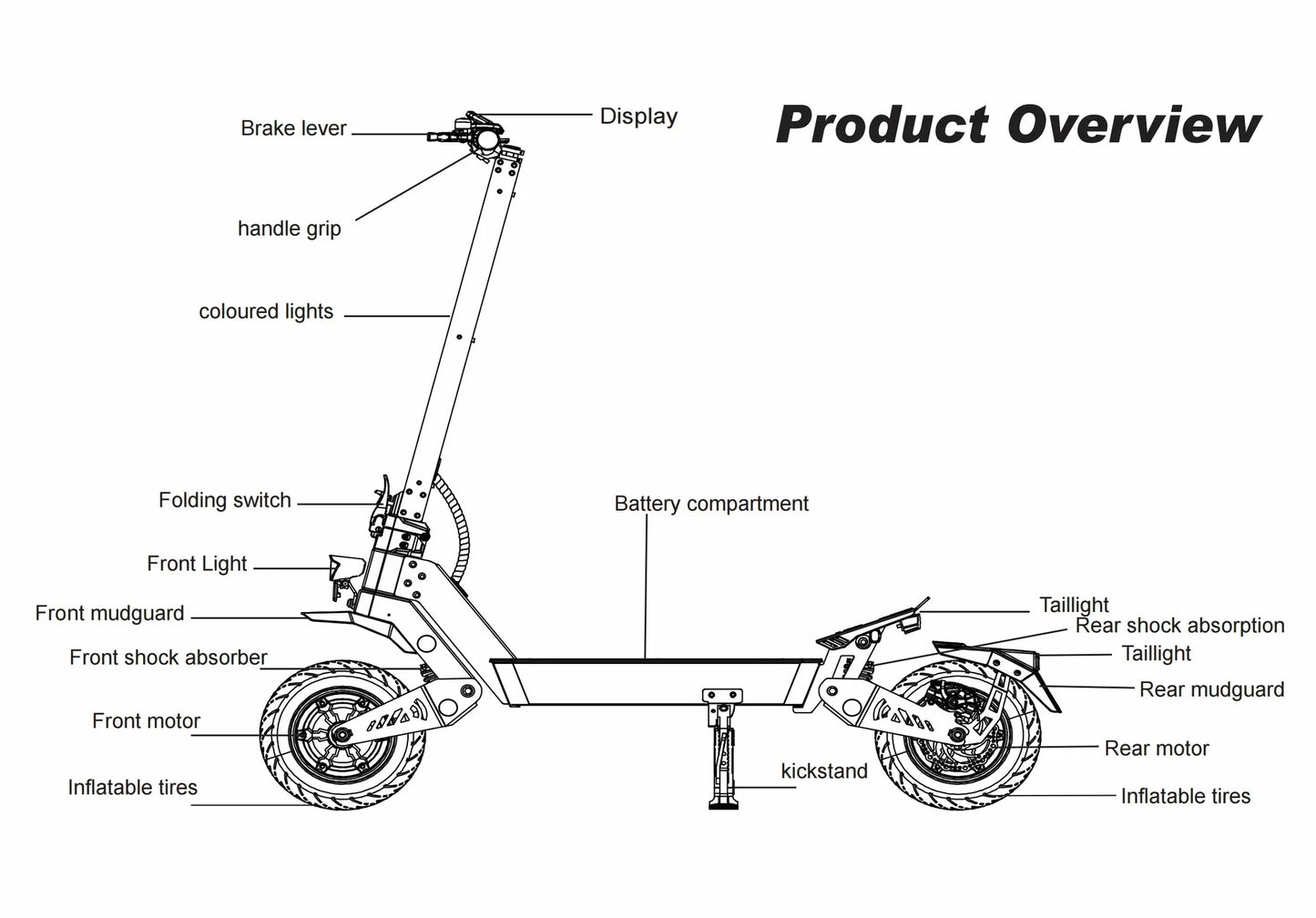 Freeboy H8 klappbarer Elektroroller