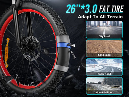 SAMEBIKE LO26 PLUS Fat Tire Klapp-E-Bike