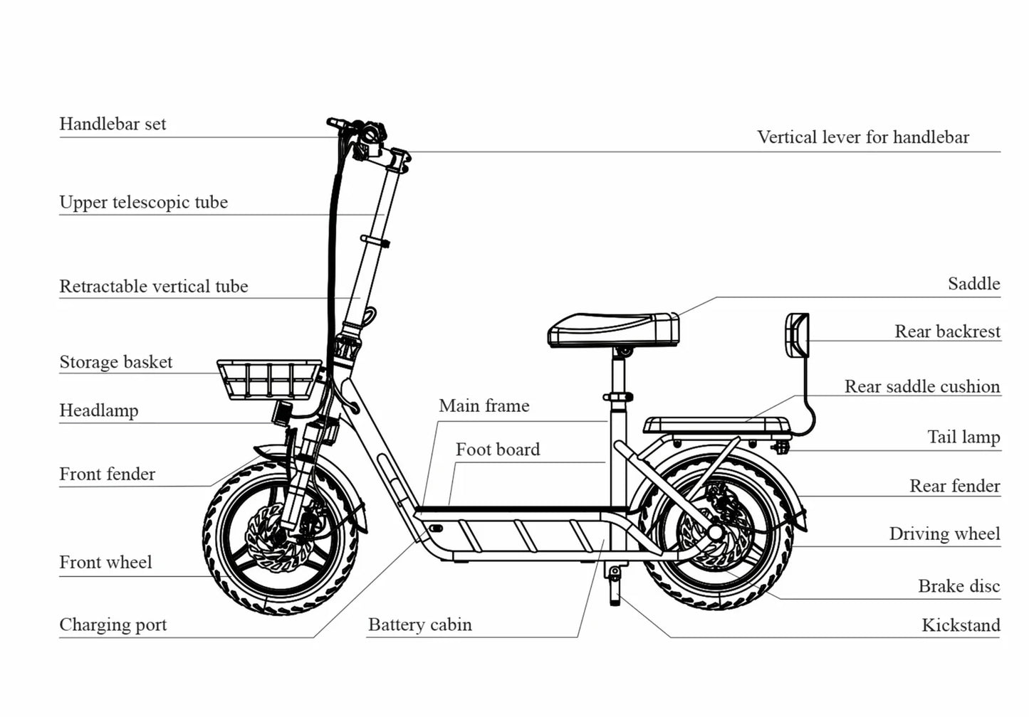 FREEBOY H14 Klappbarer Elektroroller