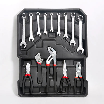 810-Piece Heavy-Duty Mechanic Tool Set with Rolling Aluminium Trolley Case