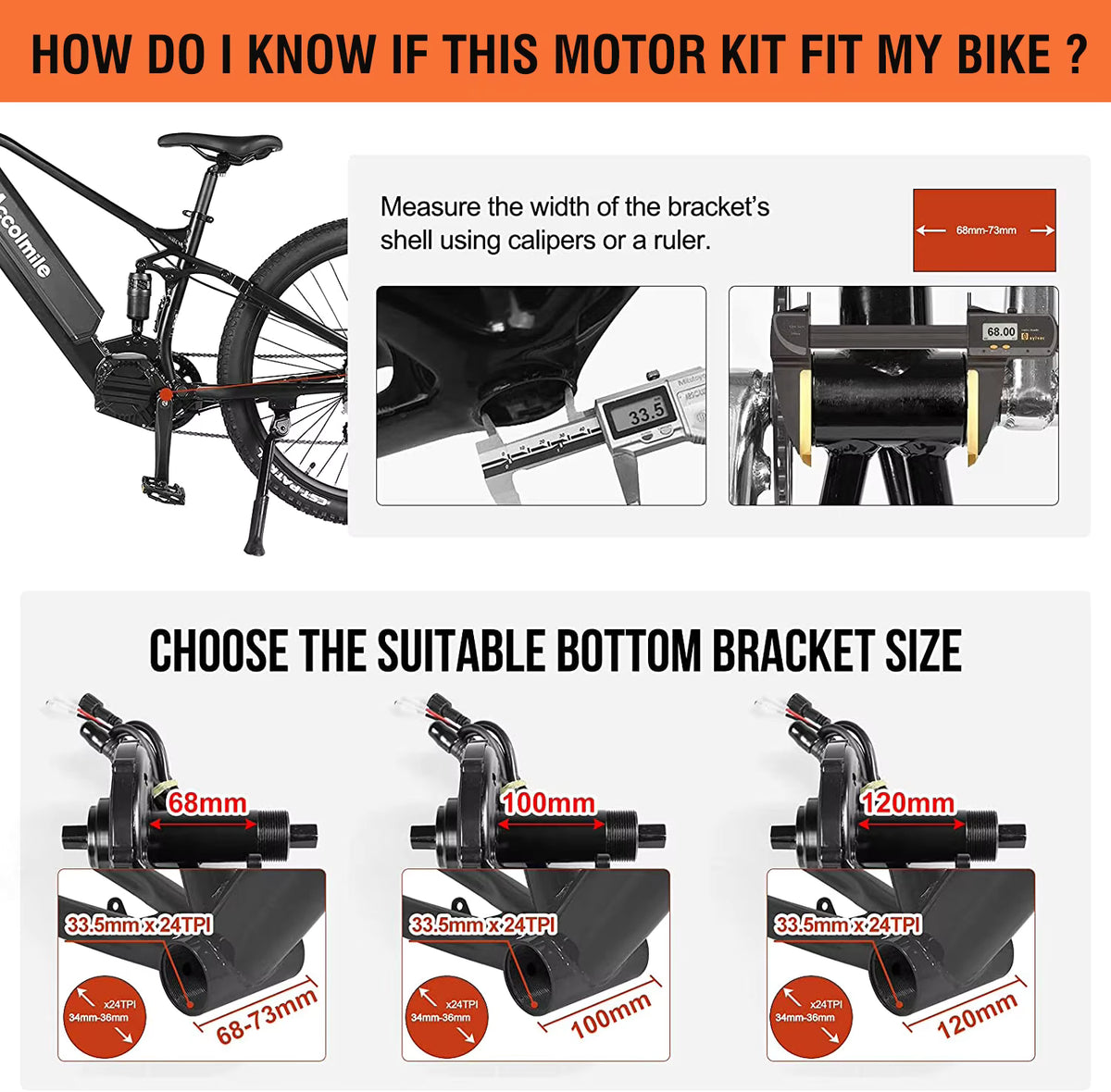 BAFANG M615 48V 1000W BBSHD CAN-BUS Mittelmotor E-Bike Umbausatz