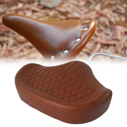 Wide Comfort Bike Saddle with Dual Shock Absorption for Electric Bikes & Mountain Bikes