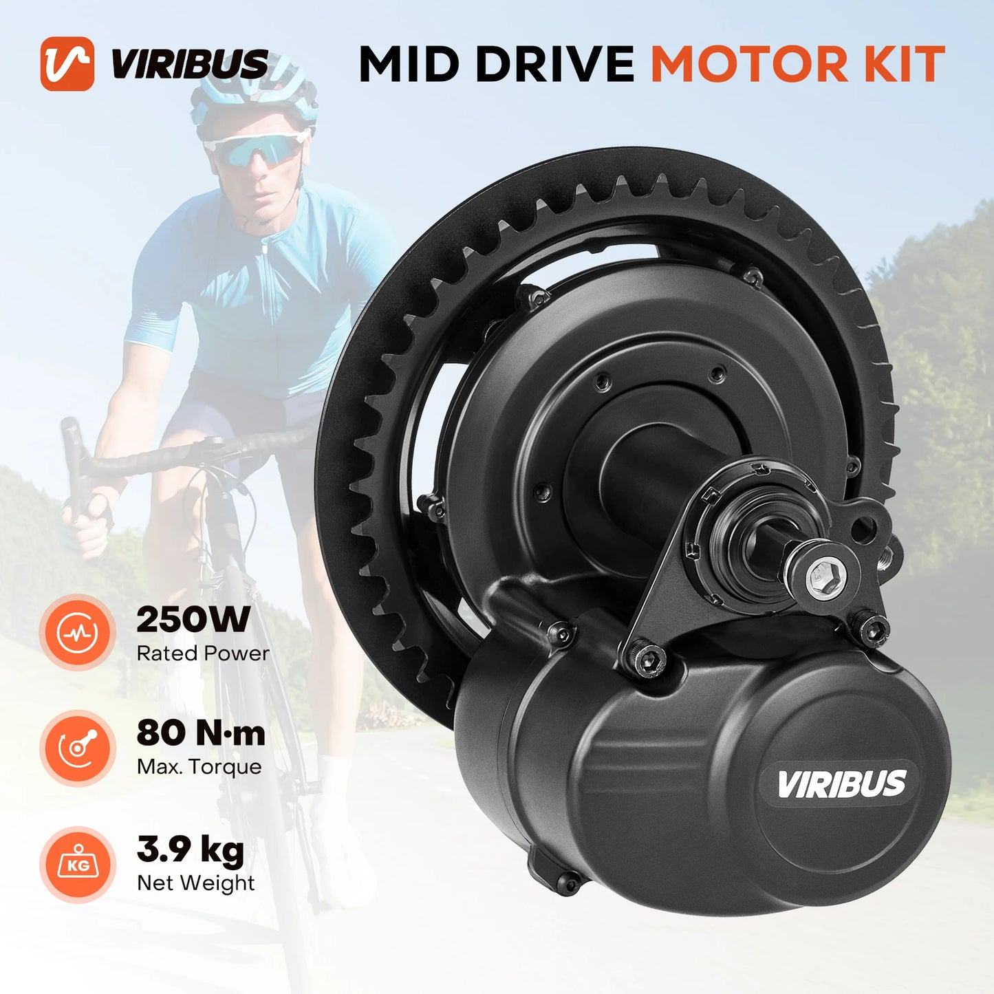 Viribus 36V 250W Mittelmotor-Umbausatz