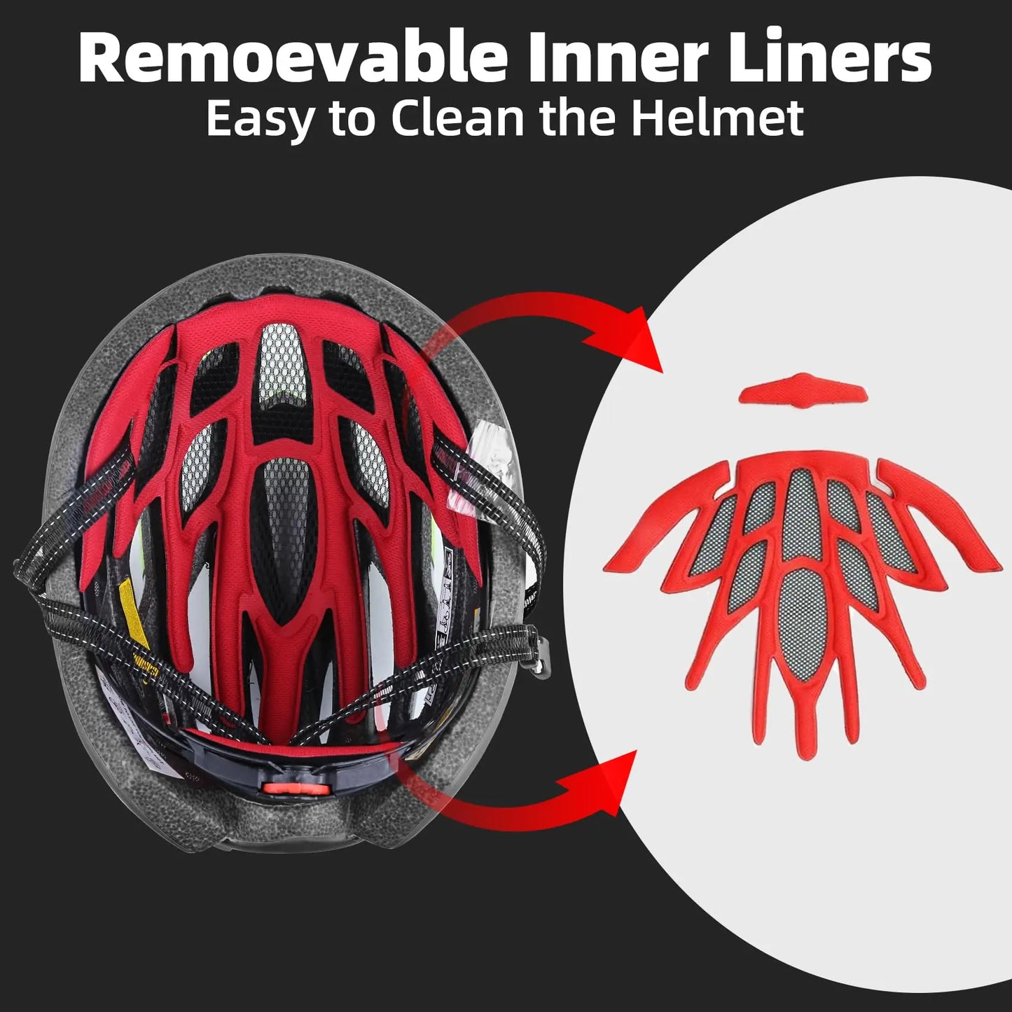 SHINMAX Fahrradhelm mit Schutzbrille