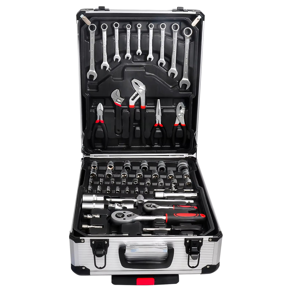 810-Piece Heavy-Duty Mechanic Tool Set with Rolling Aluminium Trolley Case