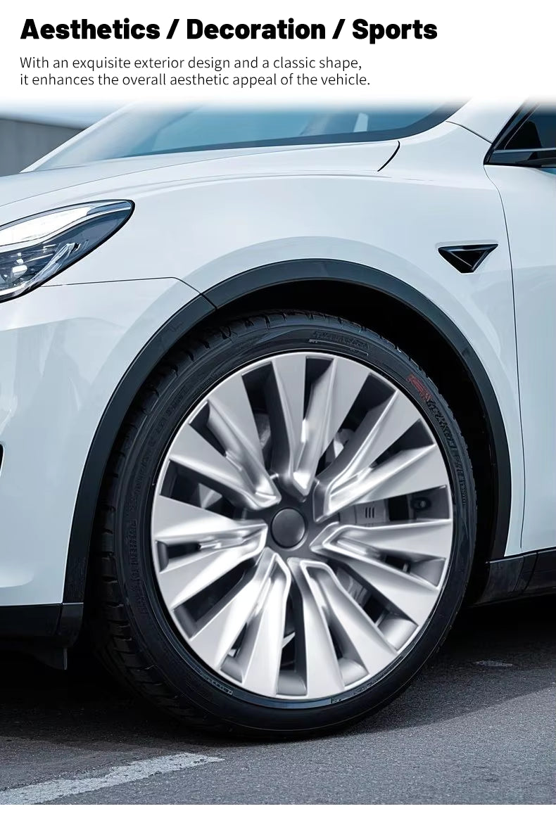 Tesla Model Y 19-Inch Full-Rim Hub Caps 2020–2024