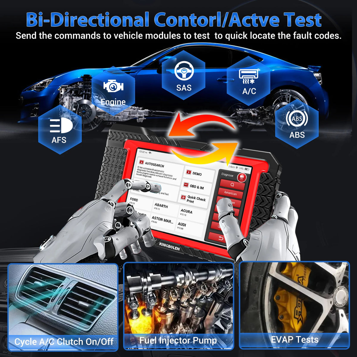 KINGBOLEN K7 All-System Automotive Diagnostic Tool