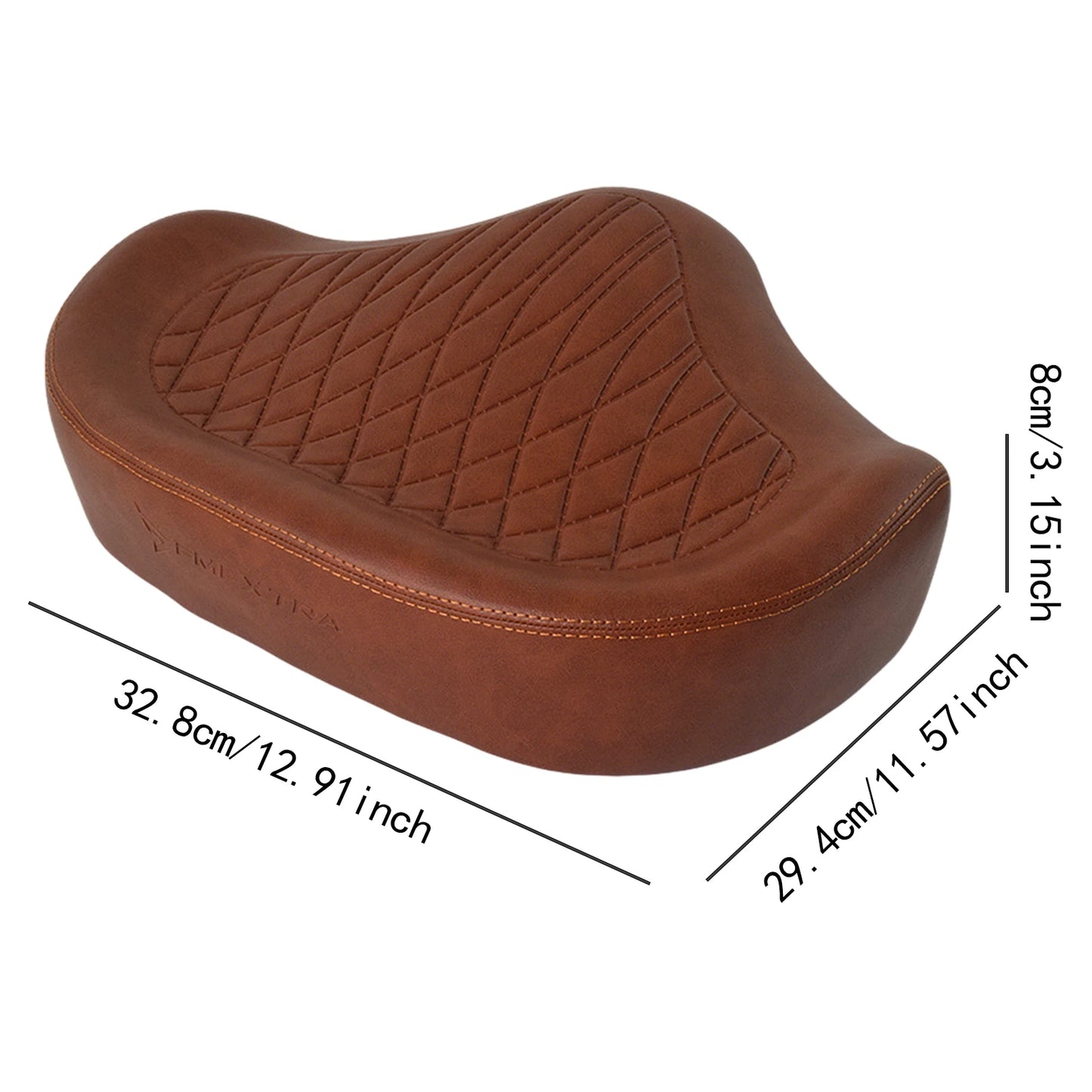 Wide Comfort Bike Saddle with Dual Shock Absorption for Electric Bikes & Mountain Bikes