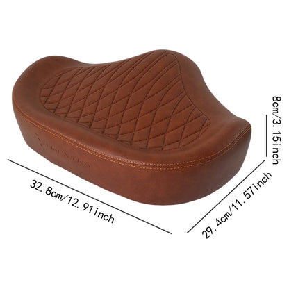 Wide Comfort Bike Saddle with Dual Shock Absorption for Electric Bikes & Mountain Bikes