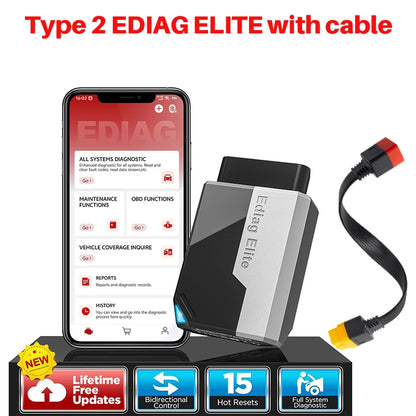 KINGBOLEN Ediag Elite All-System Automotive Diagnostic Tool