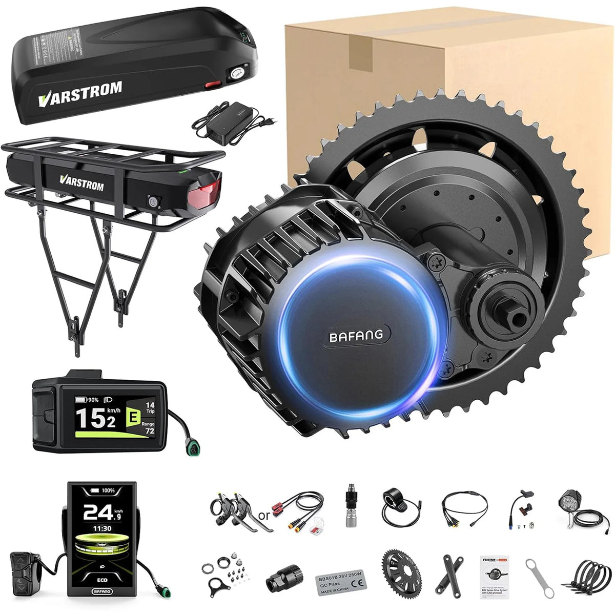 BAFANG M615 48V 1000W BBSHD CAN-BUS Mittelmotor E-Bike Umbausatz