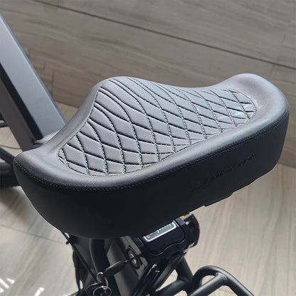 Wide Comfort Bike Saddle with Dual Shock Absorption for Electric Bikes & Mountain Bikes