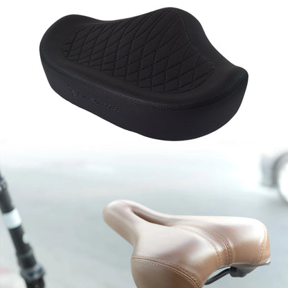 Wide Comfort Bike Saddle with Dual Shock Absorption for Electric Bikes & Mountain Bikes