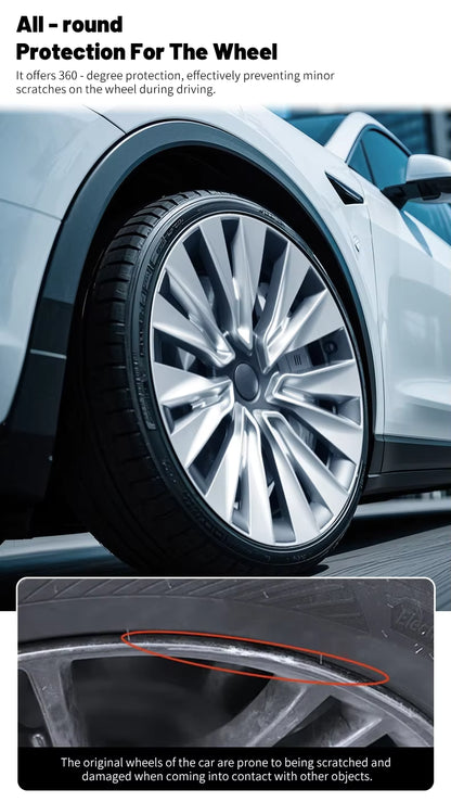 Tesla Model Y 19-Inch Full-Rim Hub Caps 2020–2024
