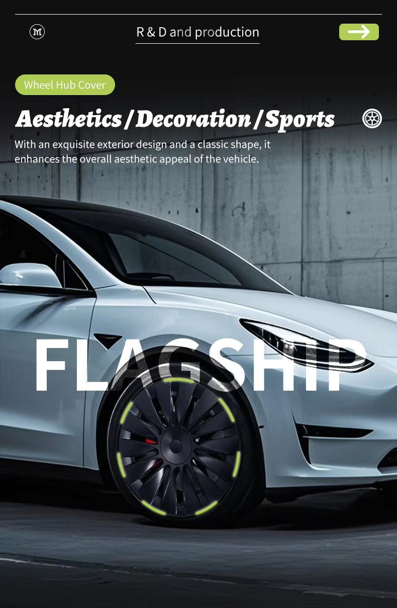 Tesla Model Y 19-Inch Blade Style Wheel Covers 2020–2024