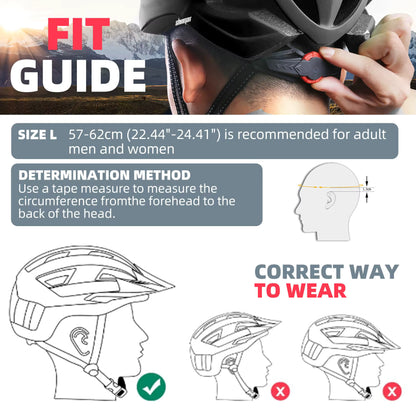 SHINMAX Fahrradhelm mit Schutzbrille