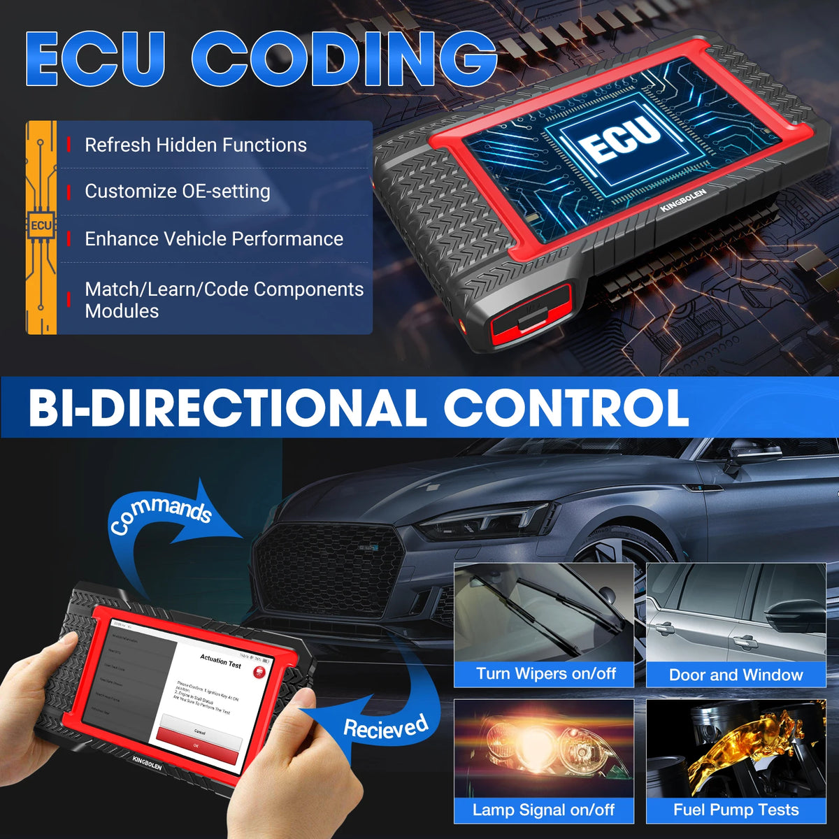 KINGBOLEN K7 All-System Automotive Diagnostic Tool