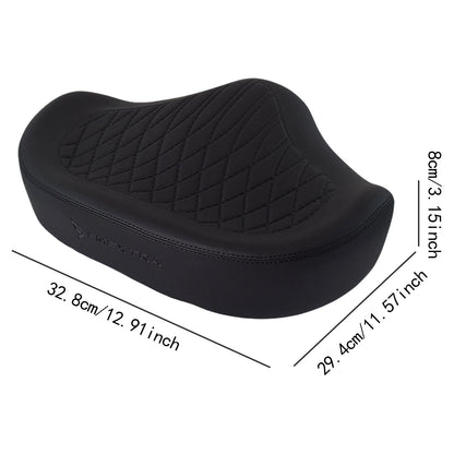 Wide Comfort Bike Saddle with Dual Shock Absorption for Electric Bikes & Mountain Bikes