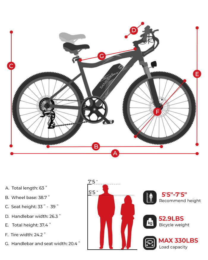 SAMEBIKE EBE2 Electric Bike