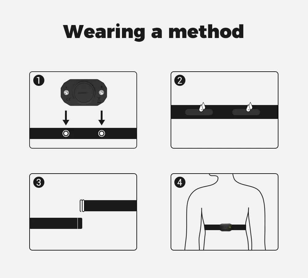 COOSPO HRM808 Heart Rate Monitor Chest Strap with Bluetooth & ANT+