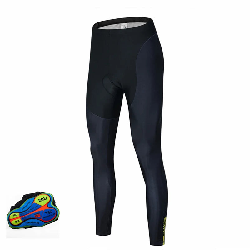Men's Cycling Bib Tights with Gel Padding for Road & MTB Riding