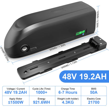 U009 48V 14.4ah 19.2ah 20ah E-bike Battery