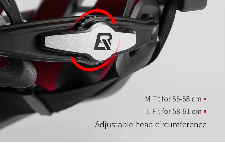 ROCKBROS Fahrradhelm Atmungsaktiv Ultraleicht Integral Geformt Unisex Stoßfest Verstellbar Rennradhelm Fahrradausrüstung