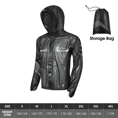WEST BIKING Wasserdichte Fahrrad-Regenjacke – Reflektierend MTB & E-Bike