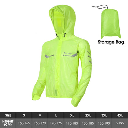 WEST BIKING Wasserdichte Fahrrad-Regenjacke – Reflektierend MTB & E-Bike