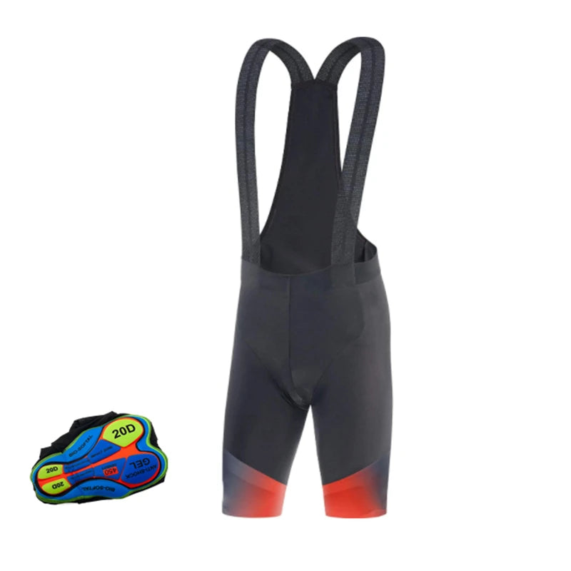 Men's Cycling Bib Shorts with Gel Padding | MTB & Road Bike